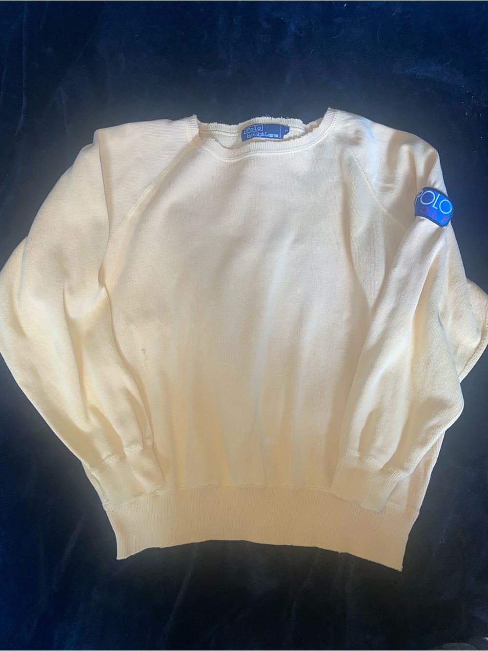 POLO RALPH GOLF TECH BEAT SWEATER M P WING SKI STADIUM 1992